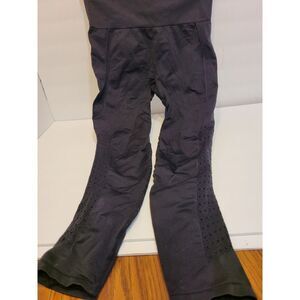 Fabletics Sync High-Waisted Perforated 7/8 Seamless Leggings ‎ Womens M Black